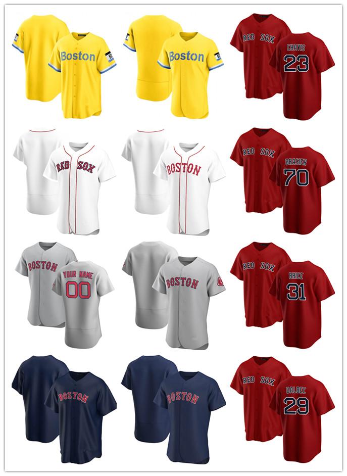 

2021 City Connect Custom Jersey Mens women Youth Boston Red Sox 23 Michael Chavis 70 Ryan Brasier 31 Austin Brice 29 Bobby D, Blue;black