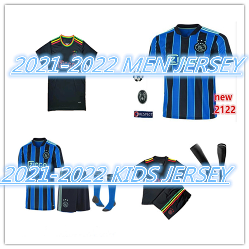 

New Men 21 22 Ajax jerseys shirt KIT CRUYFF KLAASSEN BLIND HALLER TADIC PROMES NERES HUNTELAAR ANTONY 2022 adults set uniform