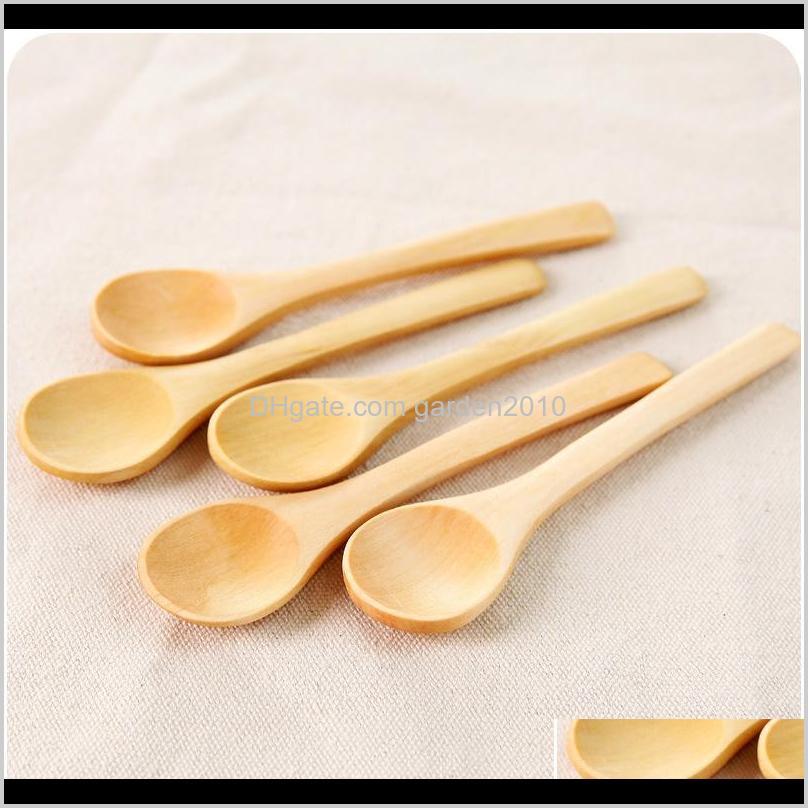 

Flatware Kitchen, Dining Bar Home & Garden Drop Delivery 2021 Wood Eco Friendly Natural Mini Honey Coffee Spoon Wooden Small Spoons For Kids