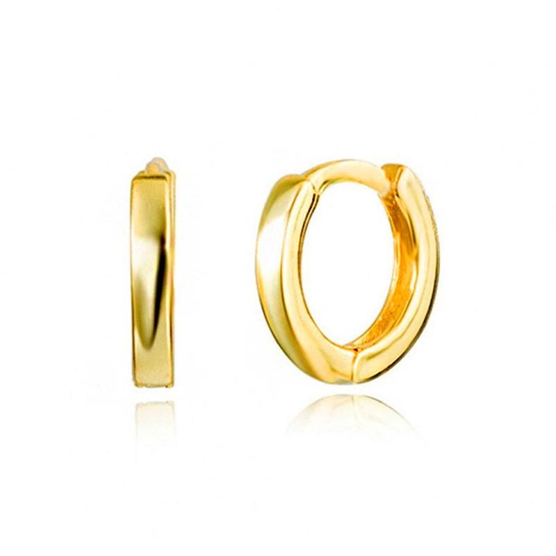 

Hoop & Huggie INS Simple Round Geometric Mini Fashion Personality Gold And Silver Earrings For Women Party Jewelry Banquet Accessories Ladie