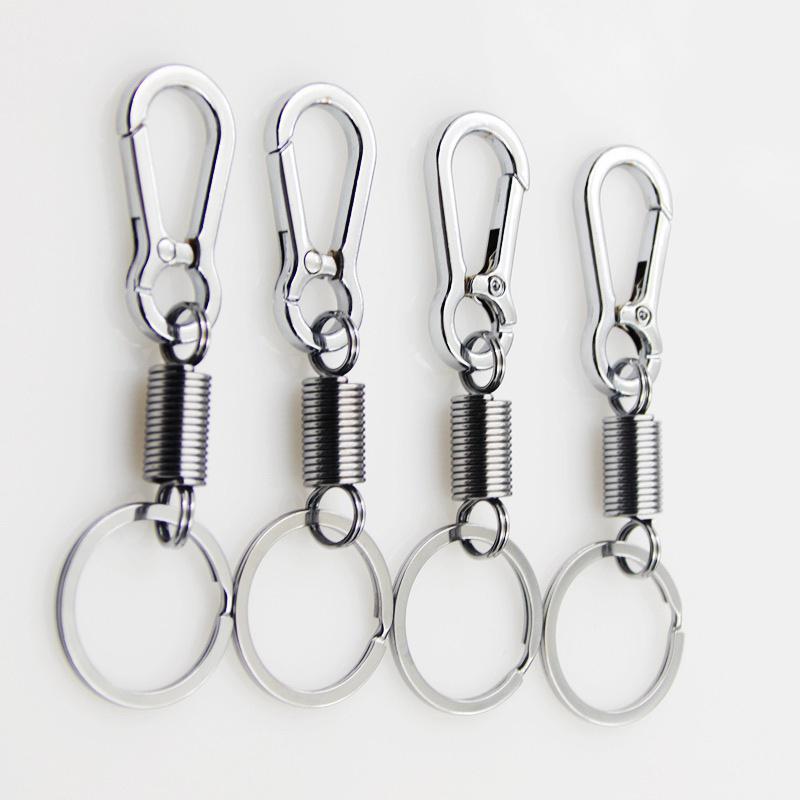

Keychains Auto Zinc Alloy Keyring Universal Spring Keychain For Men Women Vintage Creative Gift Keyfob Key Rings Car Interior Accessories
