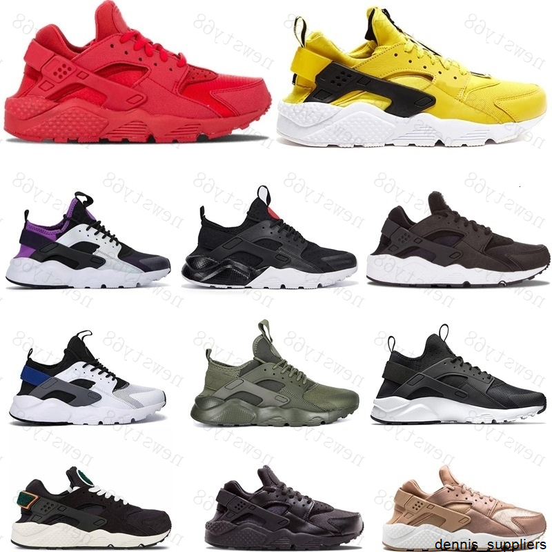 

New 2020 Huarache triple black white Running Shoes men women Huaraches Red Gold green Grey Trainers Sport Sneakers Shoe Size 36-45