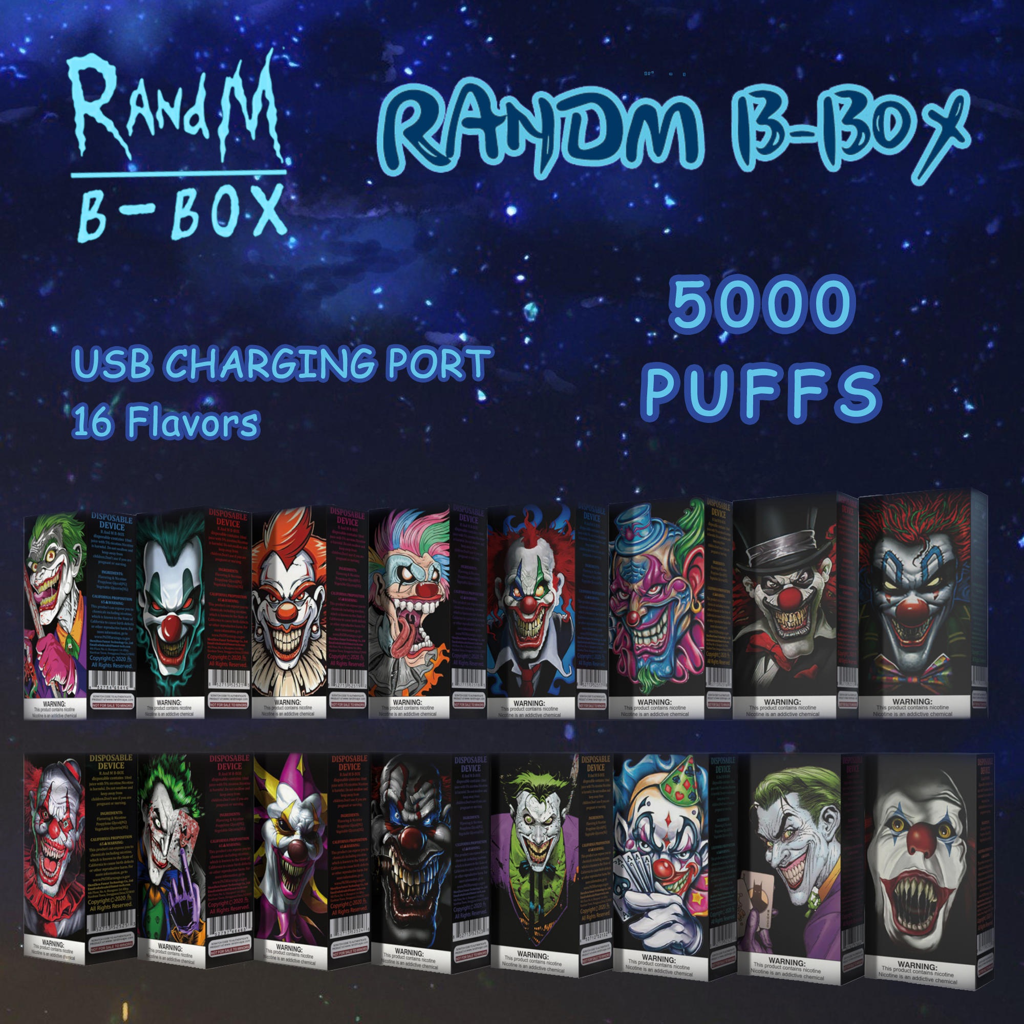 

Authentic RandM 5000 Puffs E cigarette Disposable Vape Pen Battery 10ml Pod Type-C rechargeable vapes Multi-flavor vape