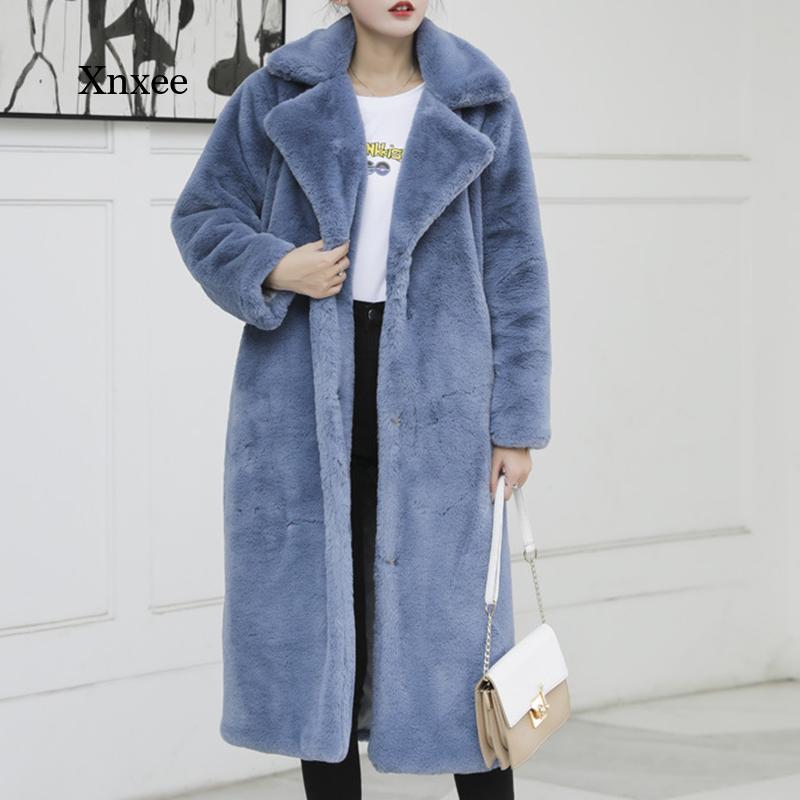 

Women's Fur & Faux Long Coats Ladies Femme Soft Mink Women Trendy Street Style Tops Loose Short Outwear Winter Clothing, Black