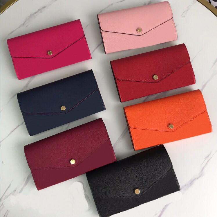 

High Quality designers wallet Woman Fashion Clutch zipper purses Monogrames Clemence long wallet Card Holder Purse With Box Dust Bag, Red #m61182