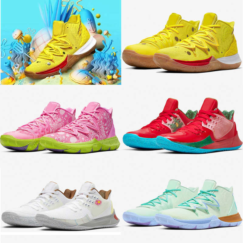 

Arrival 2020 New Designer Star Kyrie 5 Yellow Practical Boots Shoes Mens Outdoor Sports Trainers Sneakers Top Quality Runner Shoes, Color 1
