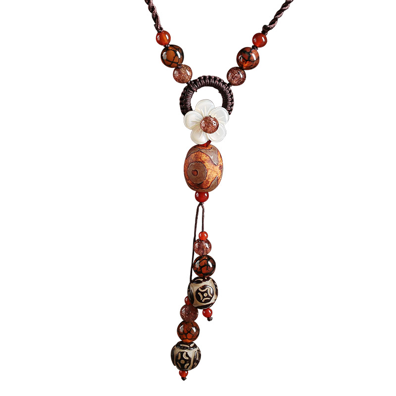 Xianlan361 Restore Ancient Ways The Sweater Chain Long Day Bead Bodhi Root Hang Accessories Female National Wind Necklace-image-706265830