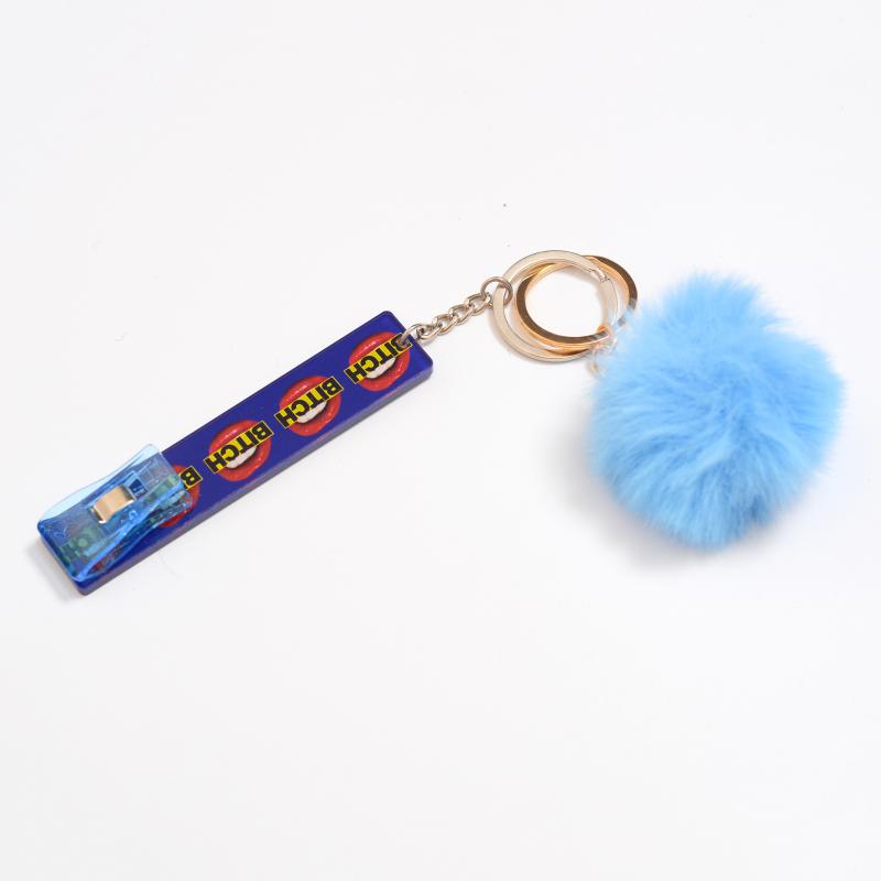 

Keychains Card Grabber Keychain Debit Clip ATM For Long Nails, Silver