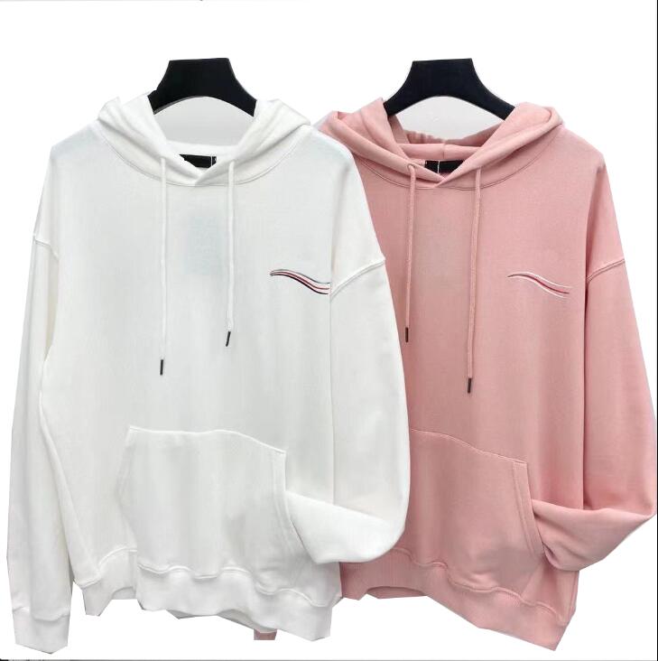 

Fall 2021 Fashion Designer Men's Hoodie High quality Cotton Women's Long Sleeve Comfortable and warm men women couples' top mix in 8 colors, White