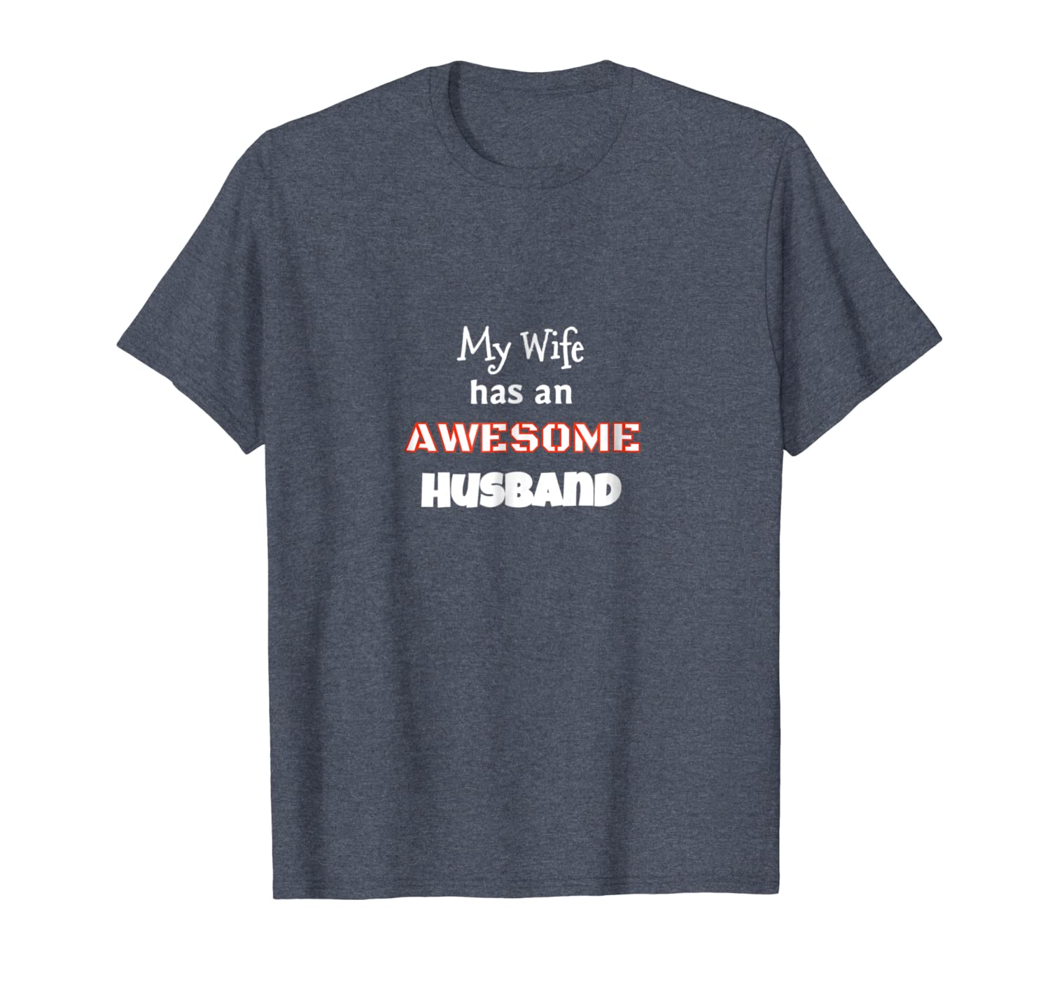 

awesome husband wife t-shirt hubby partner newlyweds, White;black