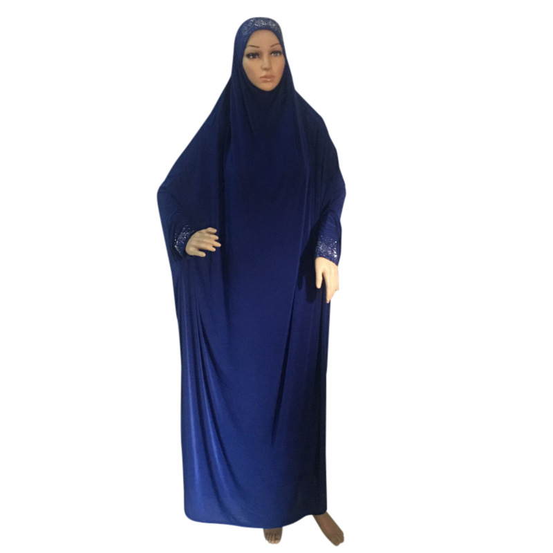 

Eid Ramadan Muslim Prayer Dress Diamond Women Long Khimar Abaya Moroccan Kaftan Robe Arab Jilbab Modest Long Djellaba Kaftan