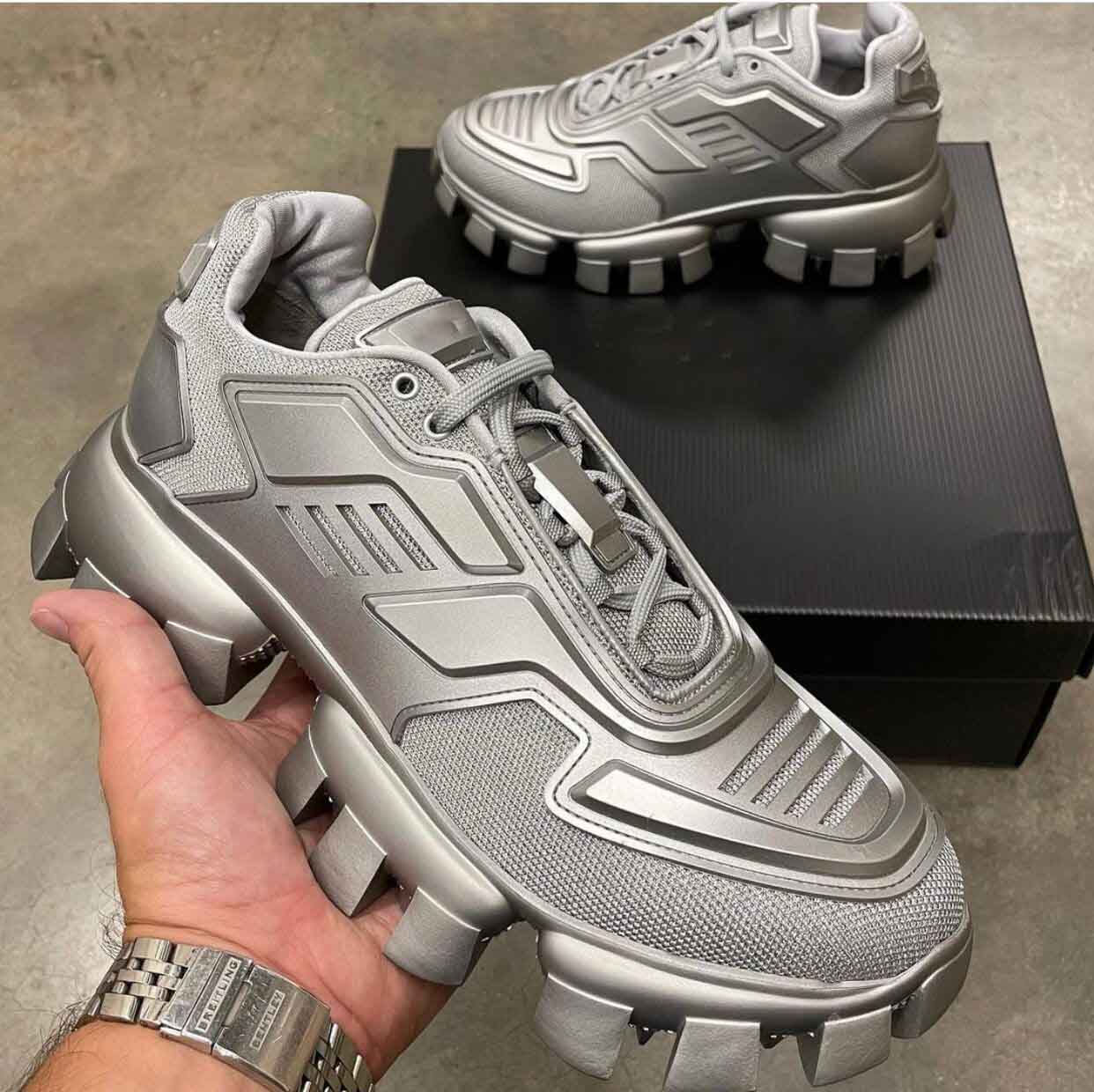 

Top Luxury Cloudbust Thunder Sneakers Shoes Technical Fabric Men's Sports Light Rubber Sole Trainers Mesh Runner Outdoor Skateboard With Box
