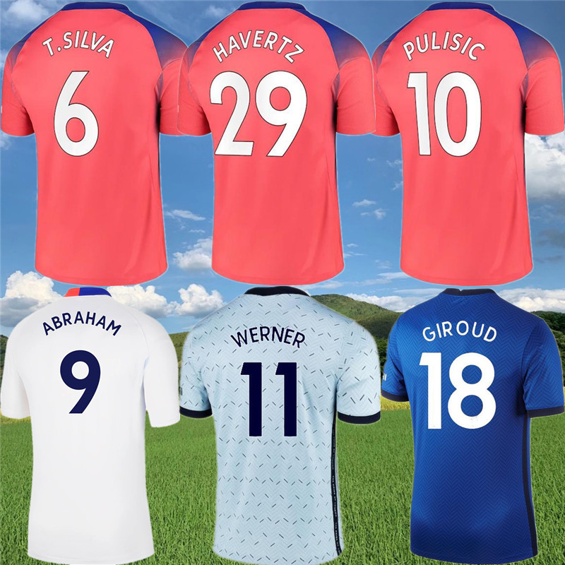 

2021 HAVERTZ WERNER PULISIC KANTE Fourth Soccer Jerseys 20 21 22 ABRAHAM MOUNT GIROUD CHILWELL ZIYECH 4th Football shirt Pre-match training, Third +uel