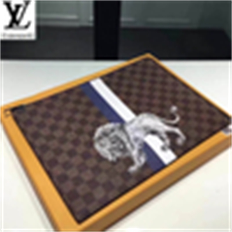Pochette Checkered Clutch Wallets Brand Jour Large Damier Ebene Designer Animal Print Lion Pattern Luxury Long Wallet Chain 3mat N63345 Comp-image-739393485