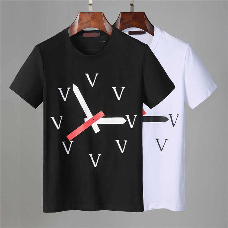 

Casual Mens T Shirts For Men shirt Fashion With Letters Summer Short Sleeve Man Tee Women Clothing Asian Size M-XXXL w85, White;black