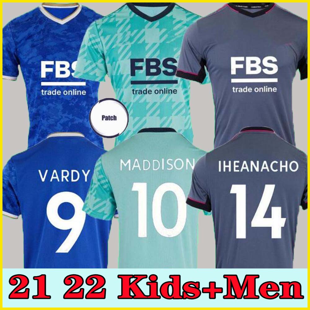 

2021 2022 VARDY Leicester soccer jersey 21 22 CITY MAGUIRE MADDISON TIELEMANS NDIDI home away third camiseta de futbol Thailand football shirt men kids kit sets, 21 22 3rd +patch