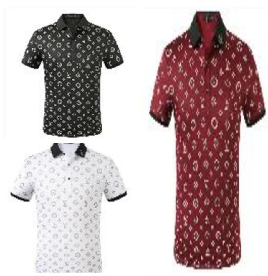 

New Mens Stylist Polo Shirts Luxury Italy Mens 2022 Designer Clothes Short Sleeve Fashion Mens Summer T Shirt LOUIINGS VUTTON YSLs, 02