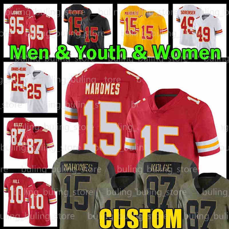 

15 Patrick Mahomes Jersey Tyreek Hill Travis Kelce Tyrann Mathieu Derrick Thomas Chris Jones Christian Okoye L'Jarius Sneed Mecole Hardman Len Dawson Tony Gonzalez, Men jersey(q z)