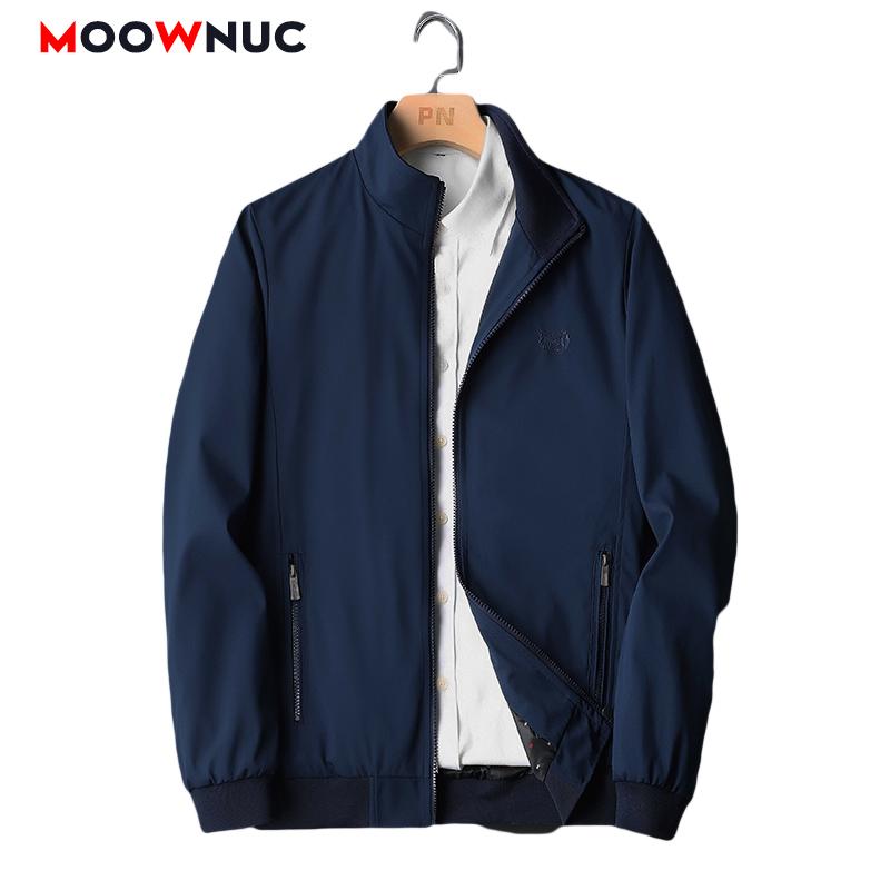 

Men's Jackets Windbreaker Warm Autumn Male Coats 2021 Overcoat Fit Classic Windproof Hombre Smart Casual Coveral Brand MOOWNUC, Black;brown