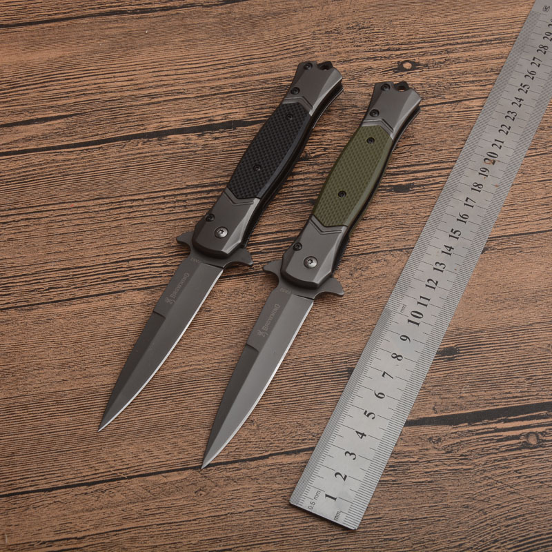 

Browning FA52 Titanium Tactical Folding Knife G10 Handle 3Cr13mov Outdoor Camping Hunting Survival Pocket Utility Flipper EDC Tools