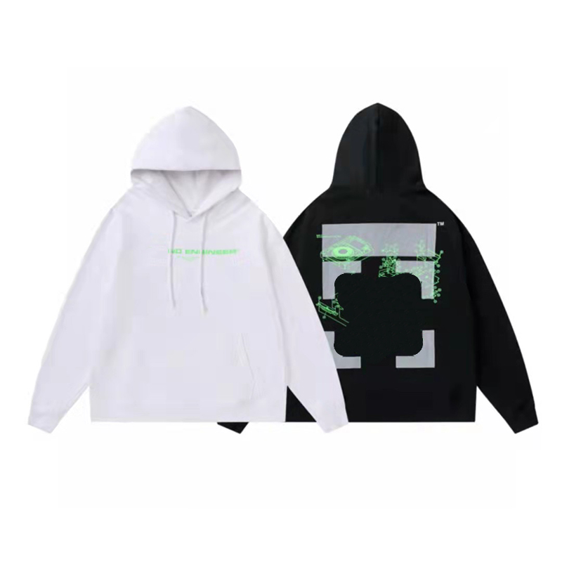

Hoodie Designer new Off comfortable Men Women long sleeve High Street Pullover Clothes fashion sweatshirts print Hip Hop cotton euro S-XL si, Black