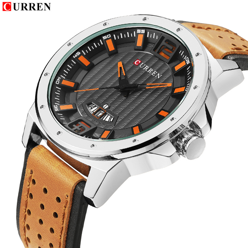 

CURREN Top Brand Men Sports Watches Fashion Casual Quartz Watch Men's Waterproof Wrist Watch Male Date Clock Relogio Masculino 210517