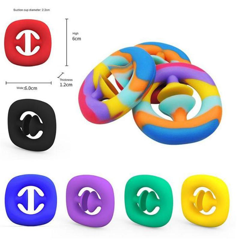 

Rainbow Fidget Grab Snap Squeeze Toy Hand Snappers Hands Strength Grip Grabs Squeezy Sensory Toys Autism Stress Relief
