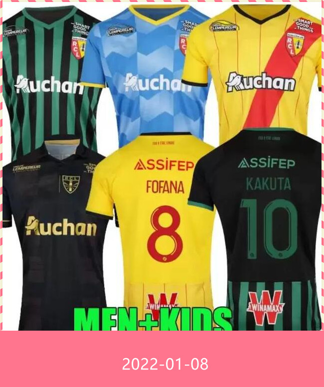 

21 22 RC Lens Sainte Barbe special-edition soccer jerseys KAKUTA GANAGO SOTOCA FOFANA hommes enfants BANZA 2021 2022 Football Shirts men kid, Home sponsor