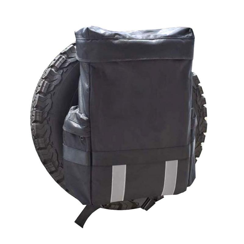 

Car Organizer Sturdy Tire Trash Bag Large Capacity PVC Oxford Cloth Made Suitable For Trucks Outdoor Camping Tools Most Wheels