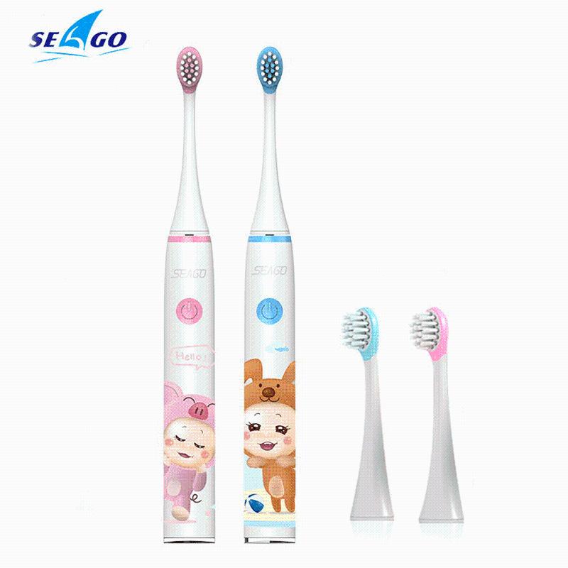 

Smart Electric Toothbrush Seago SK3 Sonic For Children Super Clean 2 Minutes Timer IPX7 Waterproof Kids Teeth Brush Soft Bristle