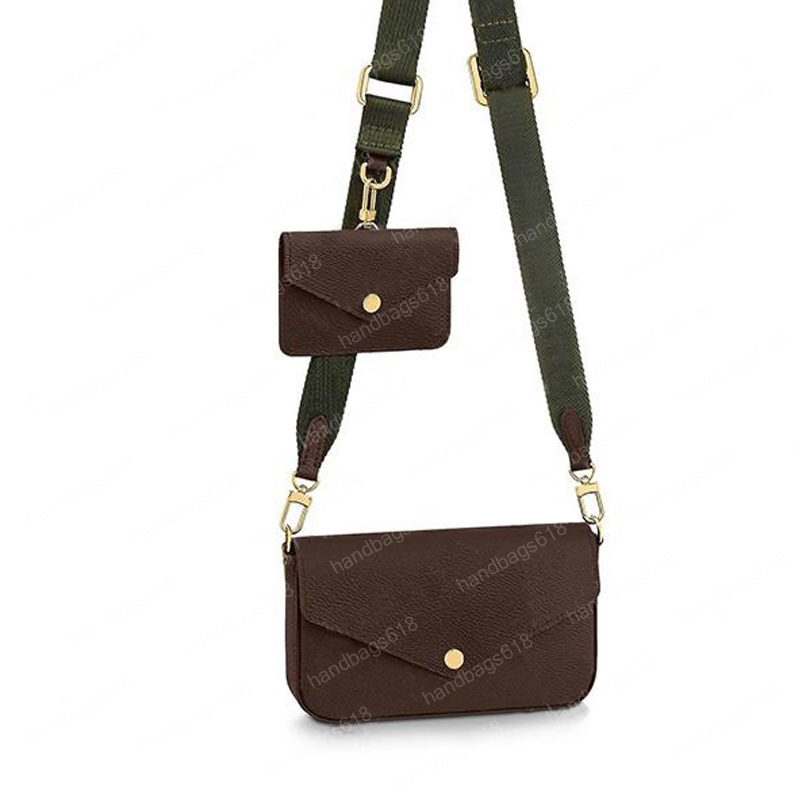 

2021 shoulder bag Multi Pochette women 3in1 crossbody bags crossy body Genuine Real Leather handbag totes felicie strap go 80091 with box ch