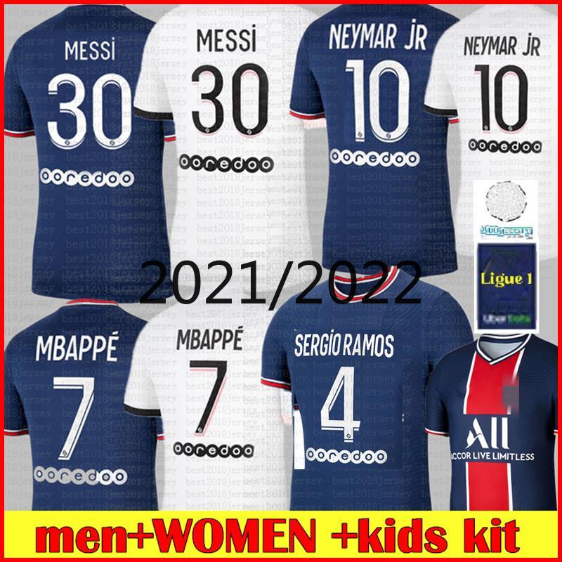 

MESSI MBAPPE HAKIMI SERGIO RAMOS WIJNALDUM soccer jersey 2022 psgParisSaintGermainMaillots football shirt MARQUINHOS Thailand, Men 21/22