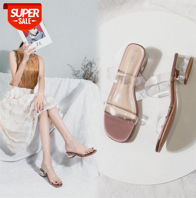 

women's high heels sandals fashion transparent laces shoes square toe chunky heel pumps 41 #wo0z, Black