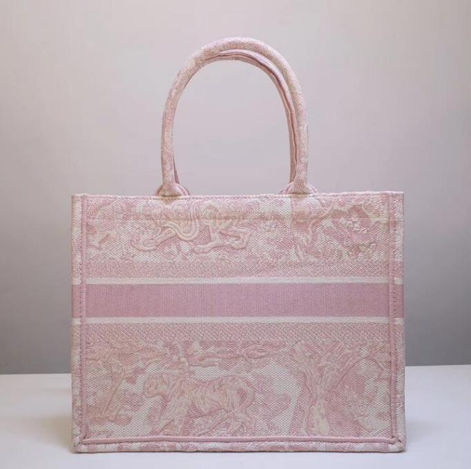 

Fashion Luxury Designer ladies handbag embroidery shopping bag large capacity wallet casual canvas material handmade double-sided flower, 10