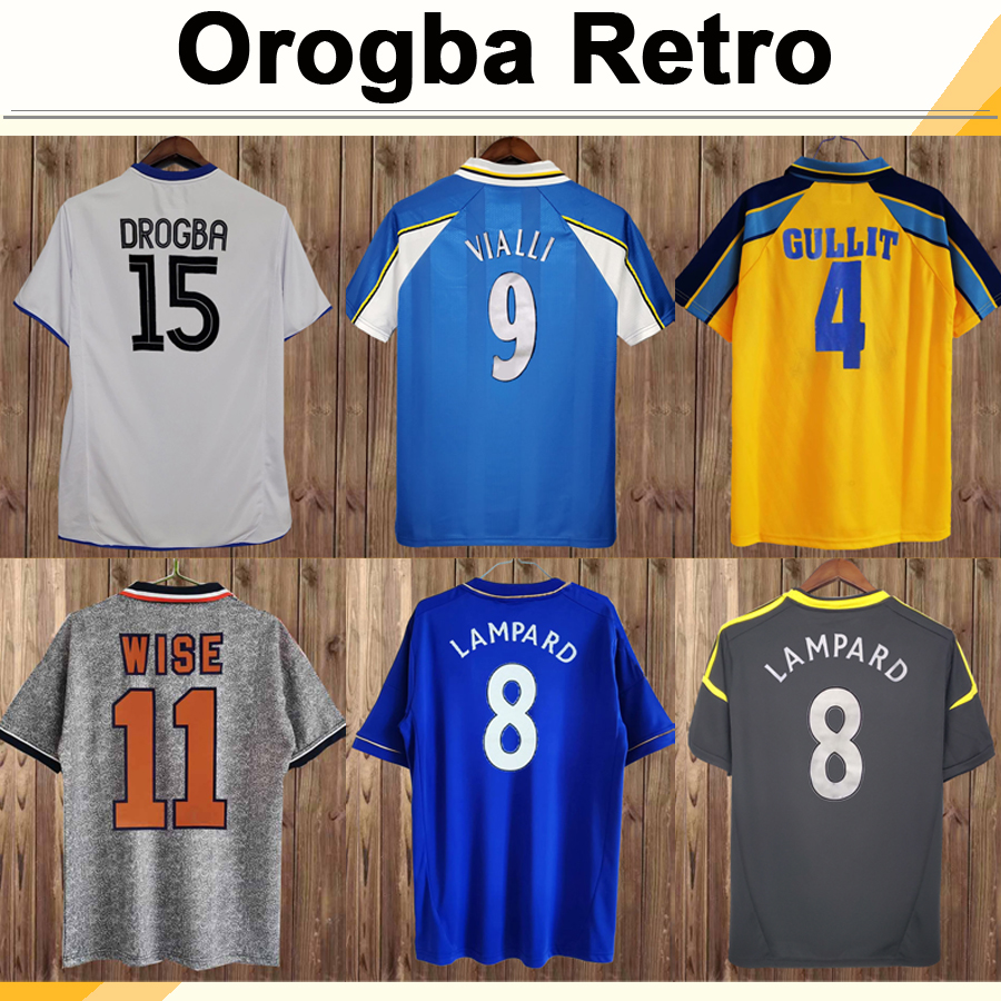 

03 05 DROGBA LAMPARD ROBBEN CRESPO Mens Home Short Soccer Jerseys 11 12 TORRES MATA DAVIID LUIZ Home Away Long Sleeve Football Shirt, Fg3108 2012 2013 away