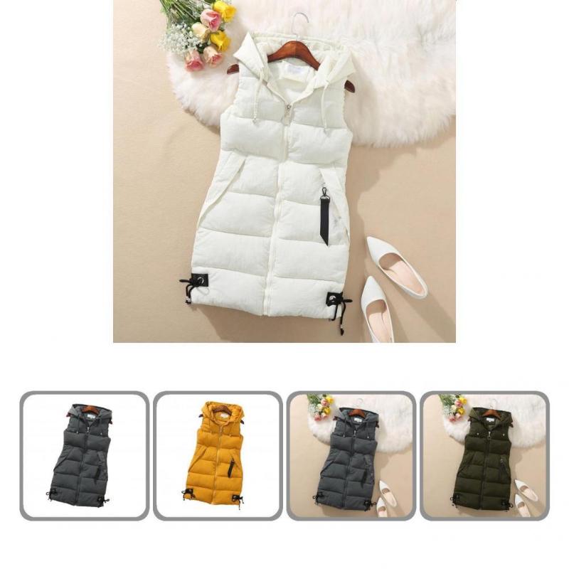 

Women's Vests Thick Female Warm Korean Style Waistcoat For Office Women Vest, Black;white