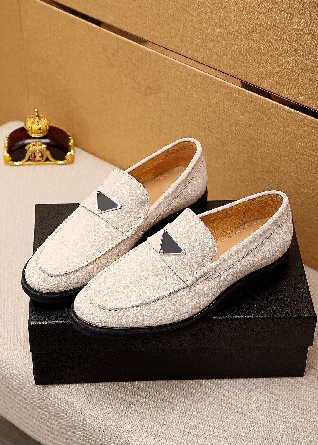 

Mens Formal Office Dress Shoes Brand Designer Suede Comfortable Business Driving Shoes Male Wedding Party Flats Size 38-45, Brown