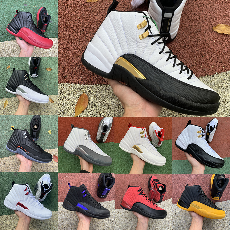 

Jumpman 12 Men Basketball Shoes 12s Playoffs Royalty Taxi Stealth Reverse Flu Game Hyper Royal Twist Utility Dark Concord Mens Trainers Outdoor Sports Sneakers, 5.reverse flu game 40-47