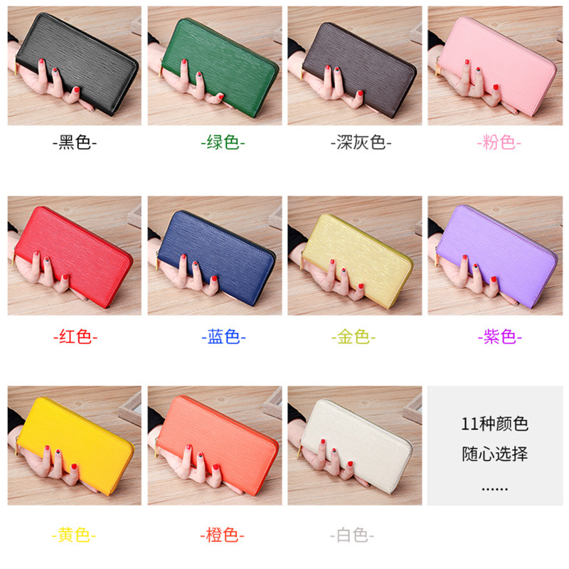 

Wavy Leather Women's Luxurys Long Bagsnew Wallet Japanese Handbag