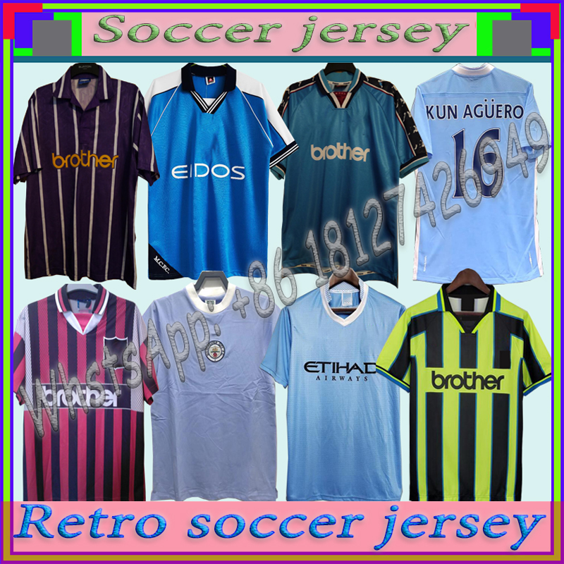 

Manchester Retro Soccer Jerseys 97 98 99 00 11 12 1998 1999 2000 2011 2012 1972 EIDOS Gallagher WEAH Tevez Kun Agüero Dzeko Kompany Vintage Shirts Classic Kit, 97-99