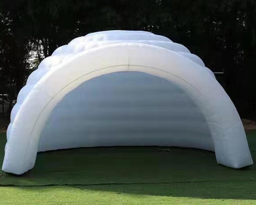 

Big outdoor Inflatable igloo event house use oxford cloth Inflatable Dome Tent with LED changing light For Party Events