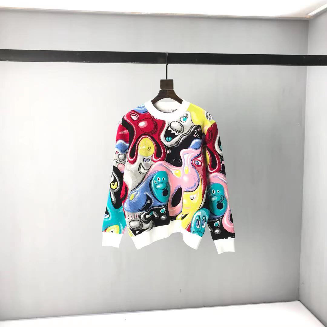 

eu size men's sweater suit hooded casual fashion color stripe printing Asian size high quality wild breathable long sleeve 3lm T-Shirts, Split