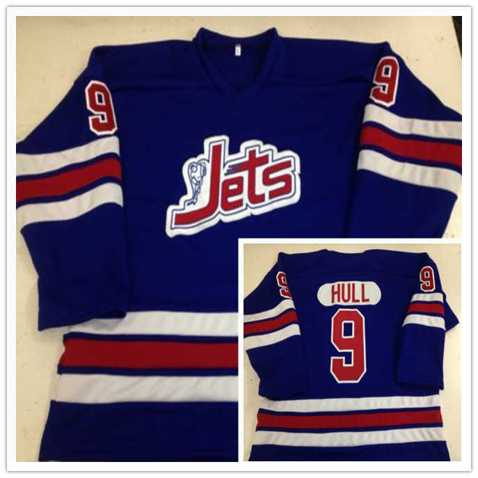

Vintage Winnipeg Jets #9 Bobby Hull WHA 1972-73 RETRO HOCKEY JERSEY Mens Embroidery Stitched Customize any number and name Jerseys, White