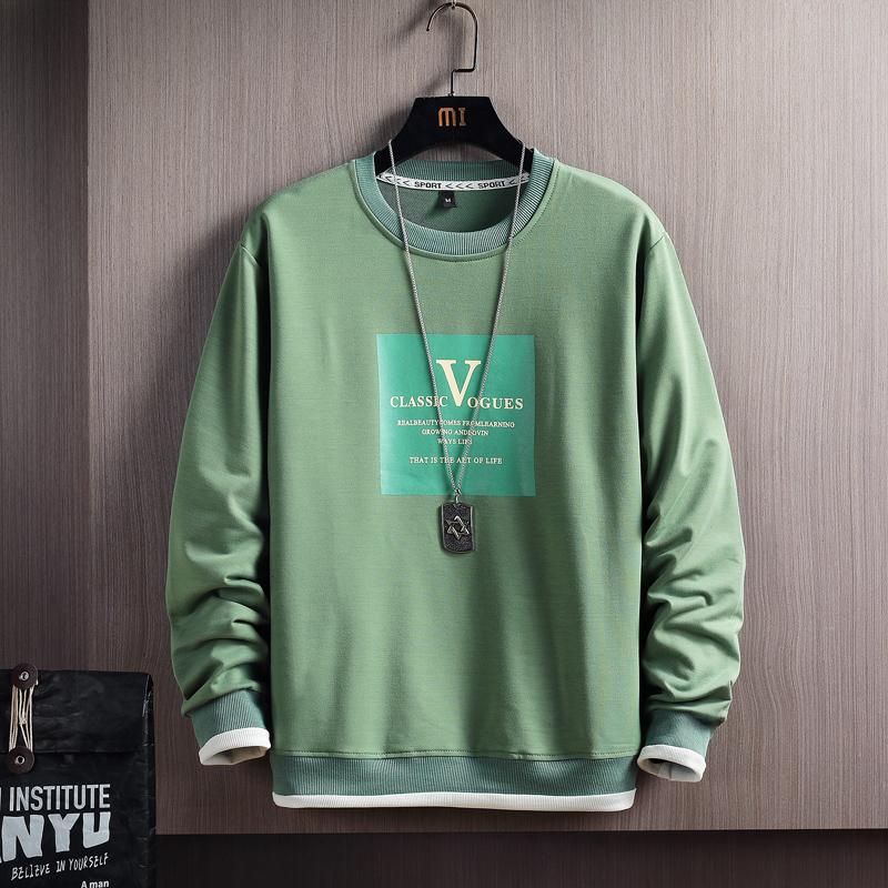 

Men's Hoodies & Sweatshirts 2021 Autumn And Winter Shirts Casual Sports Trendy Sweatshirt Loose O-neck Harajuku Japanese Pullovers, Black w103