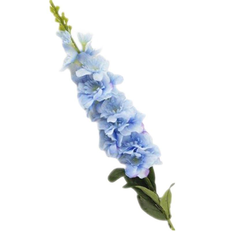 

Decorative Flowers & Wreaths One Silk Larkspur Flower Fake Delphinium Ajacis Artificial Poisonweed For Wedding, Blue