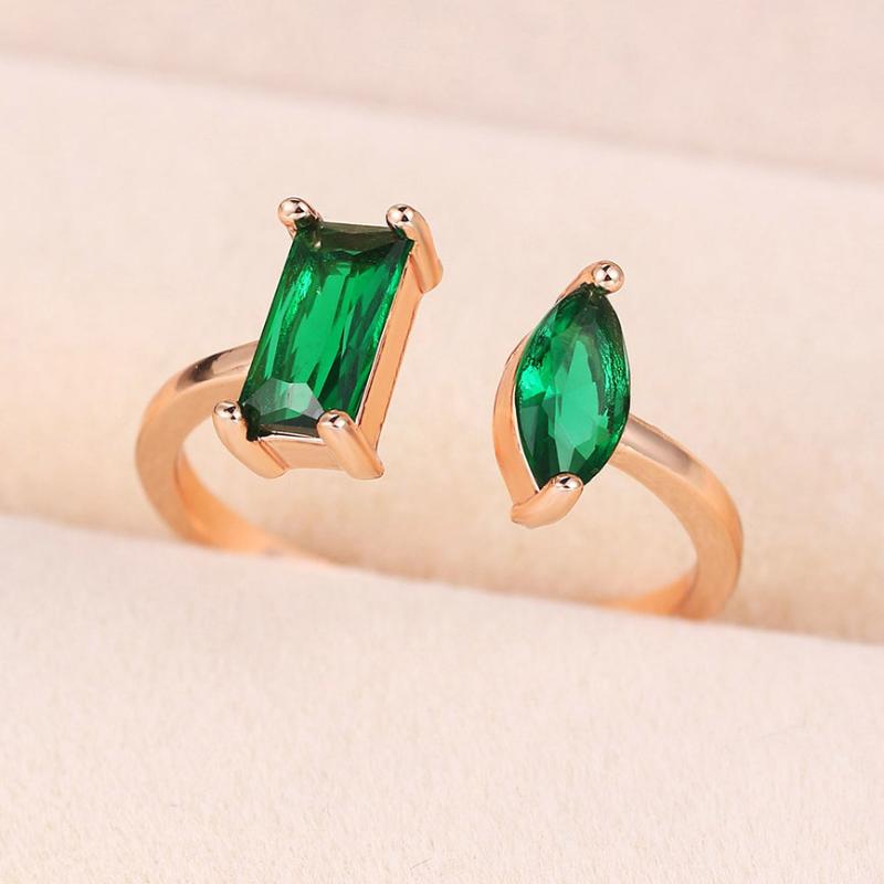 

Cluster Rings 2021 Design Geometric Openning For Women 5 Colors Zirconia Party Daily Accessories Fashion Jewelry R003, Golden;silver