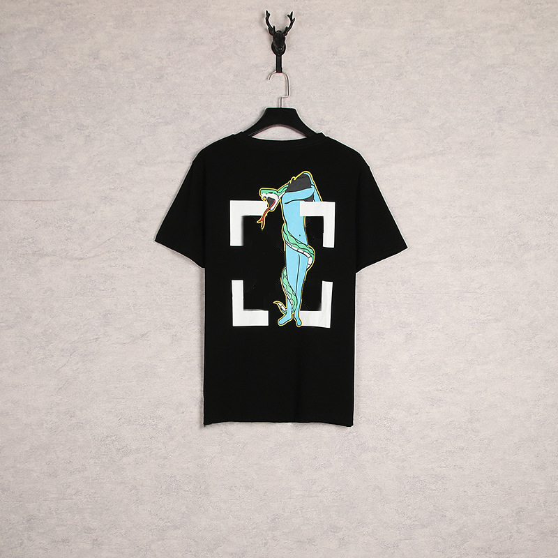 Mode Top Qualité Hommes Serpent Imprimé Retour X Imprimer Tee Top Hommes Femmes D'été Designer T-shirt Casual Streetwear Chemise TAILLE UE