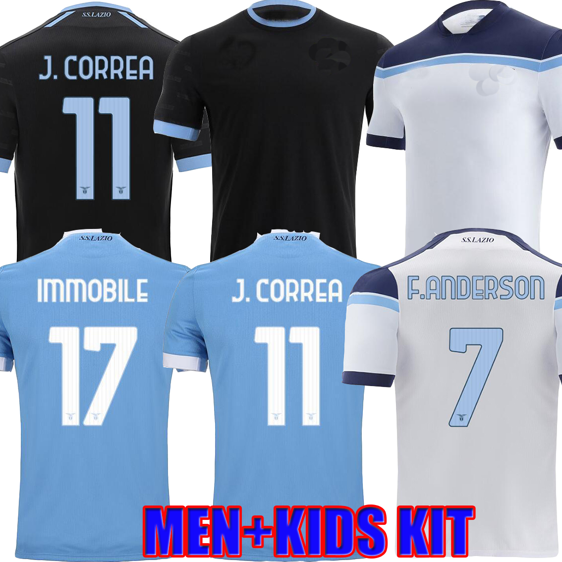 

21 22 lazio home soccer jerseys LUIS ALBERTO J.CORREA IMMOBILE away thid 2021 2022 maglie da calcio SERGEJ LAZZARI Marusic Vedat Muriqi men kids kit 3rd football shirts, Image