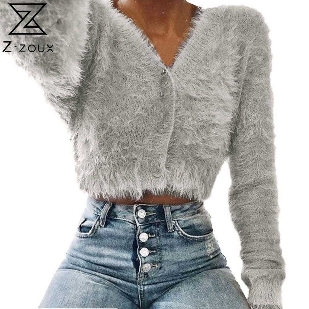

Women Sweater V-neck Cardigan Green Pink Blue Knitting Plus Size Sexy Vintage Short Knit Tops 210524