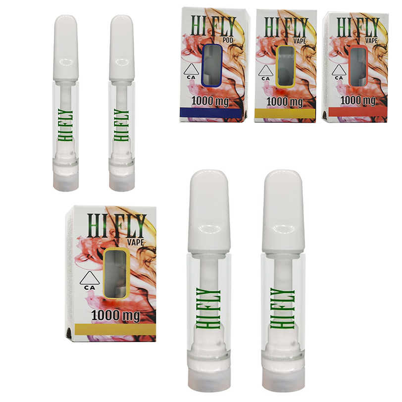 

HIFLY 510 Thread Vape Pen Cartridges Thick Oil Full Ceramic Atomizers 1.6mm Custom Empty Carts Packaging Disposable Vapes Pens OEM Cart Batteries